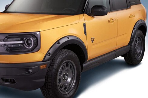 Descubre Accesorios Ford Bronco en CA, Guardabarros Bushwacker Set de 4, Armado, Negro Mate